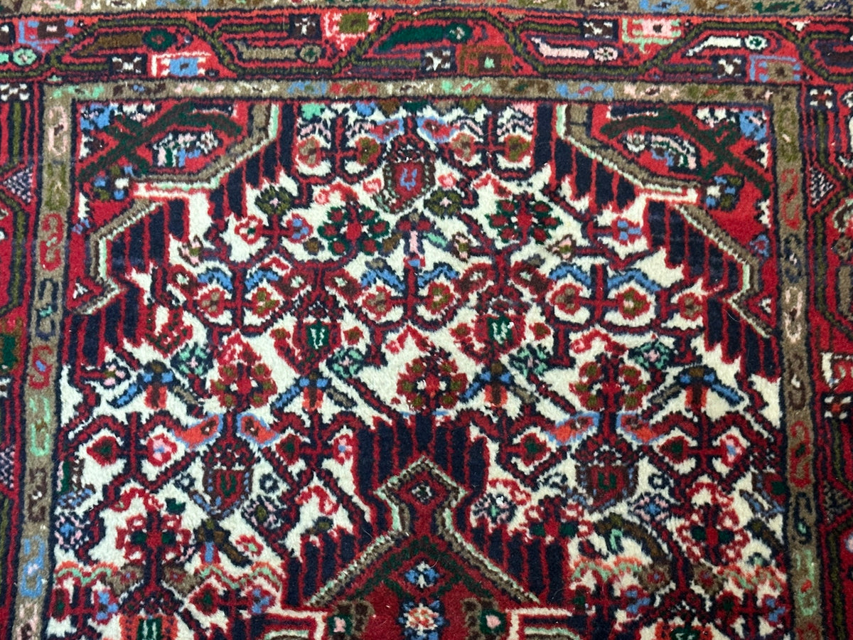 Handgeknüpfter Hamadan Orientteppich Brücke 130x77 cm