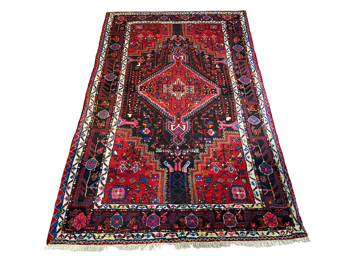 Orientteppich handgeknüpft Malayer Art Deco 244x144 cm