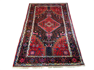 Orientteppich handgeknüpft Malayer Art Deco 244x144 cm