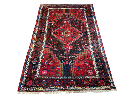 Orientteppich handgeknüpft Malayer Art Deco 244x144 cm