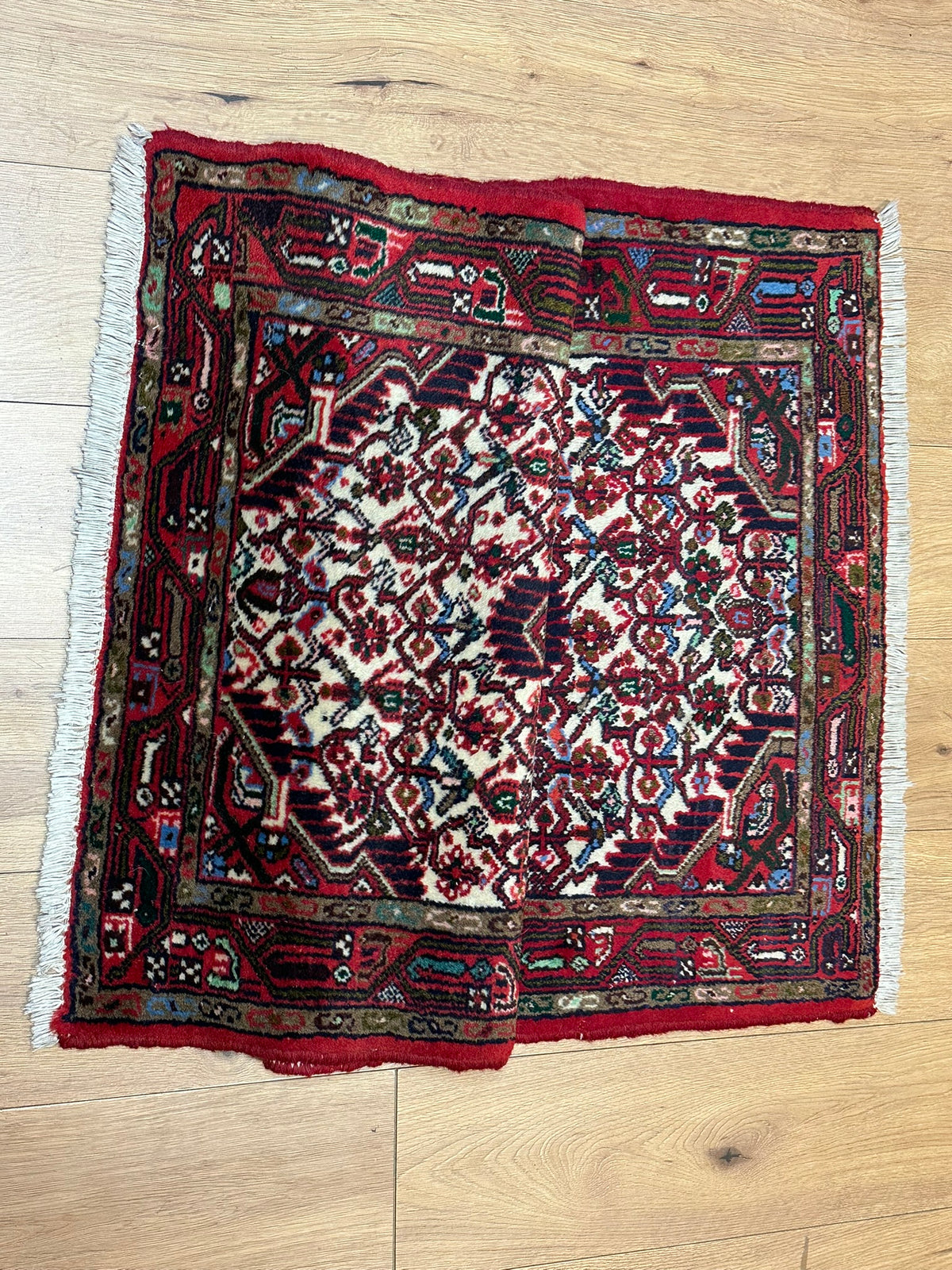 Handgeknüpfter Hamadan Orientteppich Brücke 130x77 cm