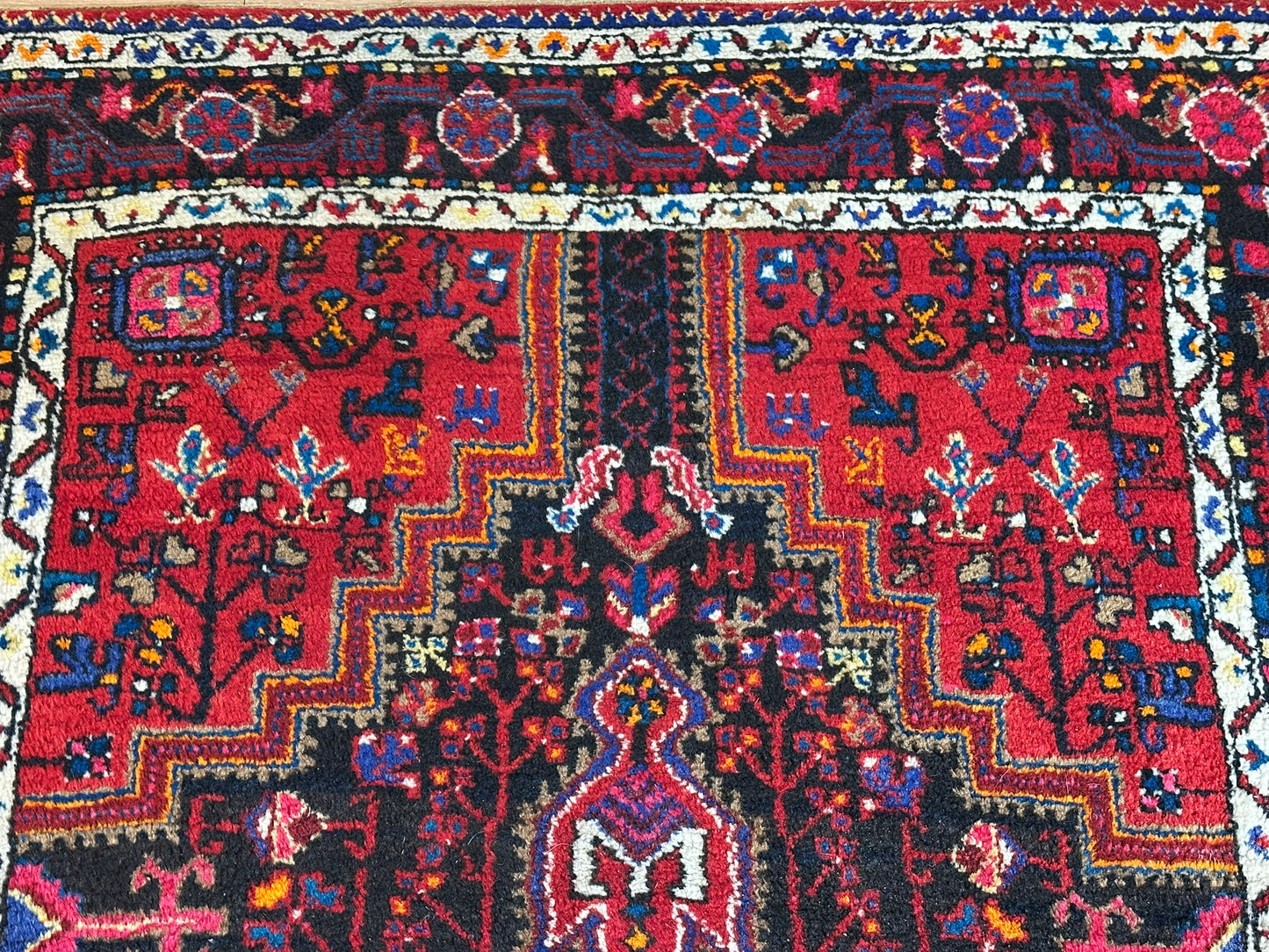Orientteppich handgeknüpft Malayer Art Deco 244x144 cm