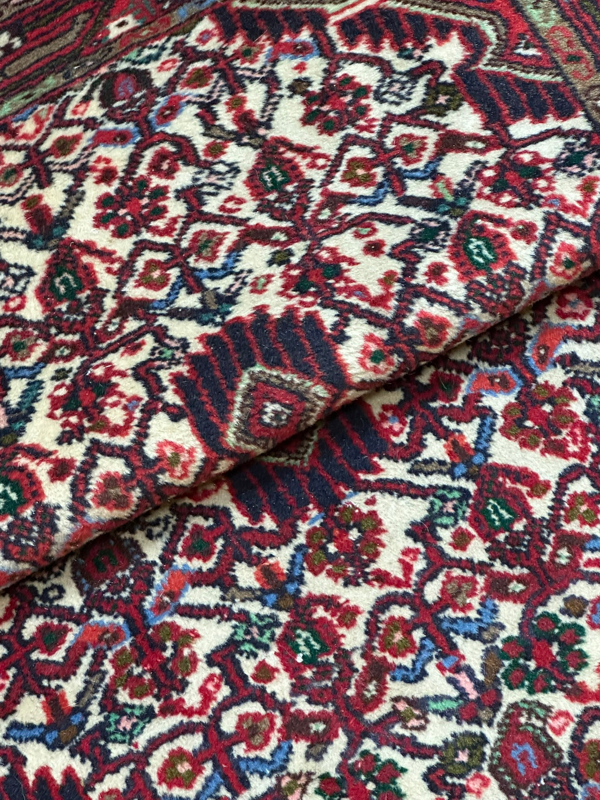 Handgeknüpfter Hamadan Orientteppich Brücke 130x77 cm