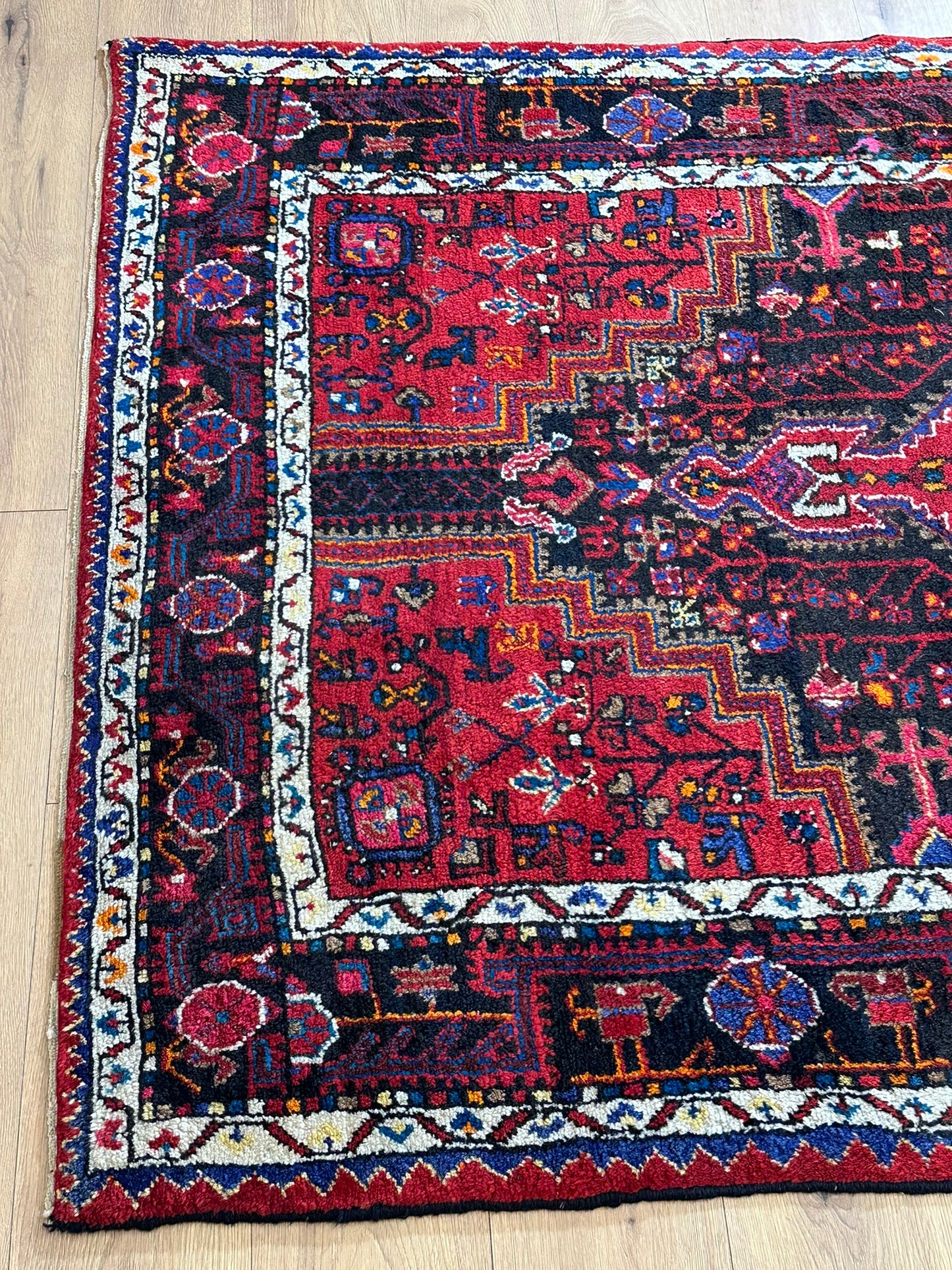 Orientteppich handgeknüpft Malayer Art Deco 244x144 cm