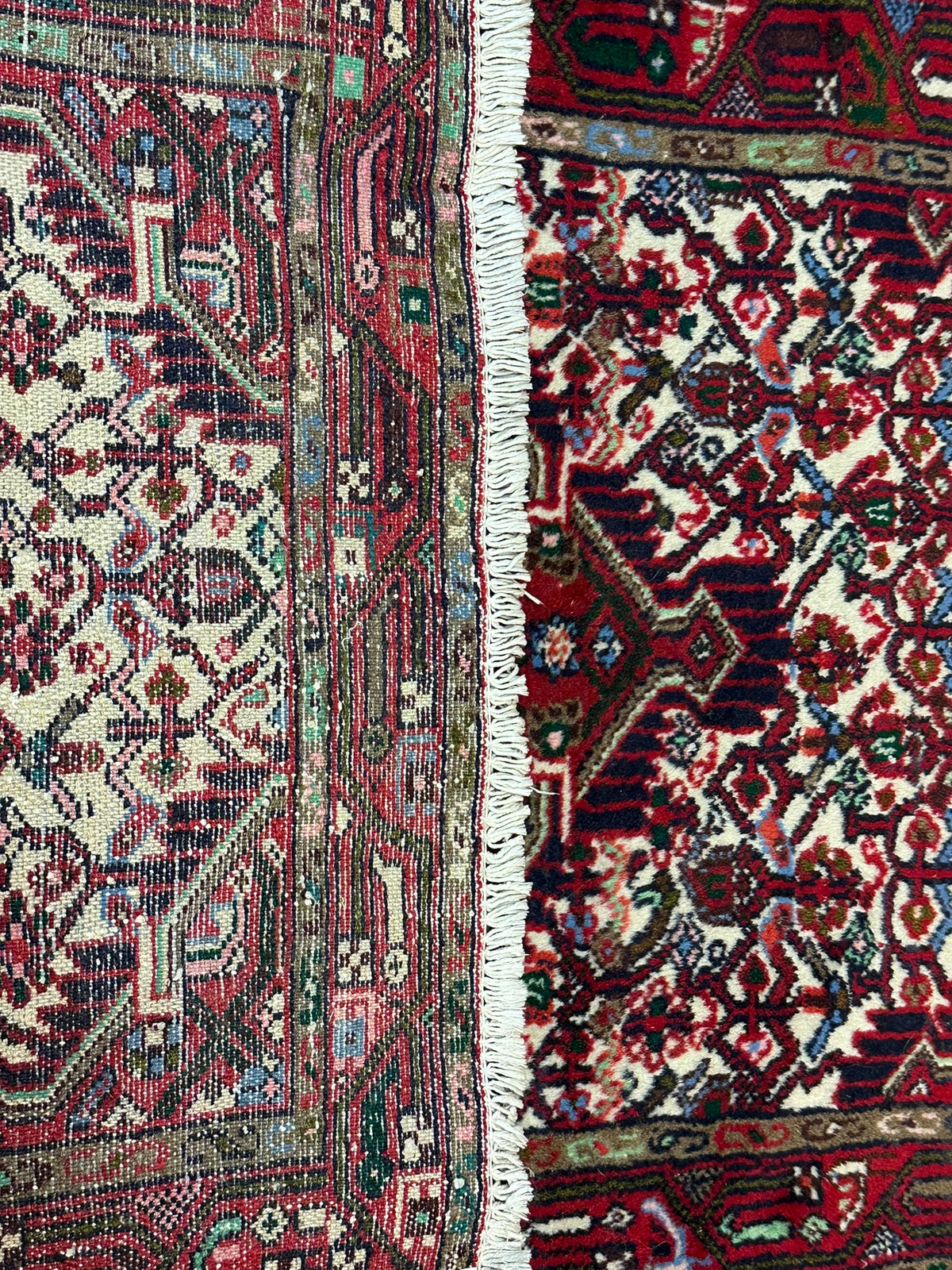 Handgeknüpfter Hamadan Orientteppich Brücke 130x77 cm