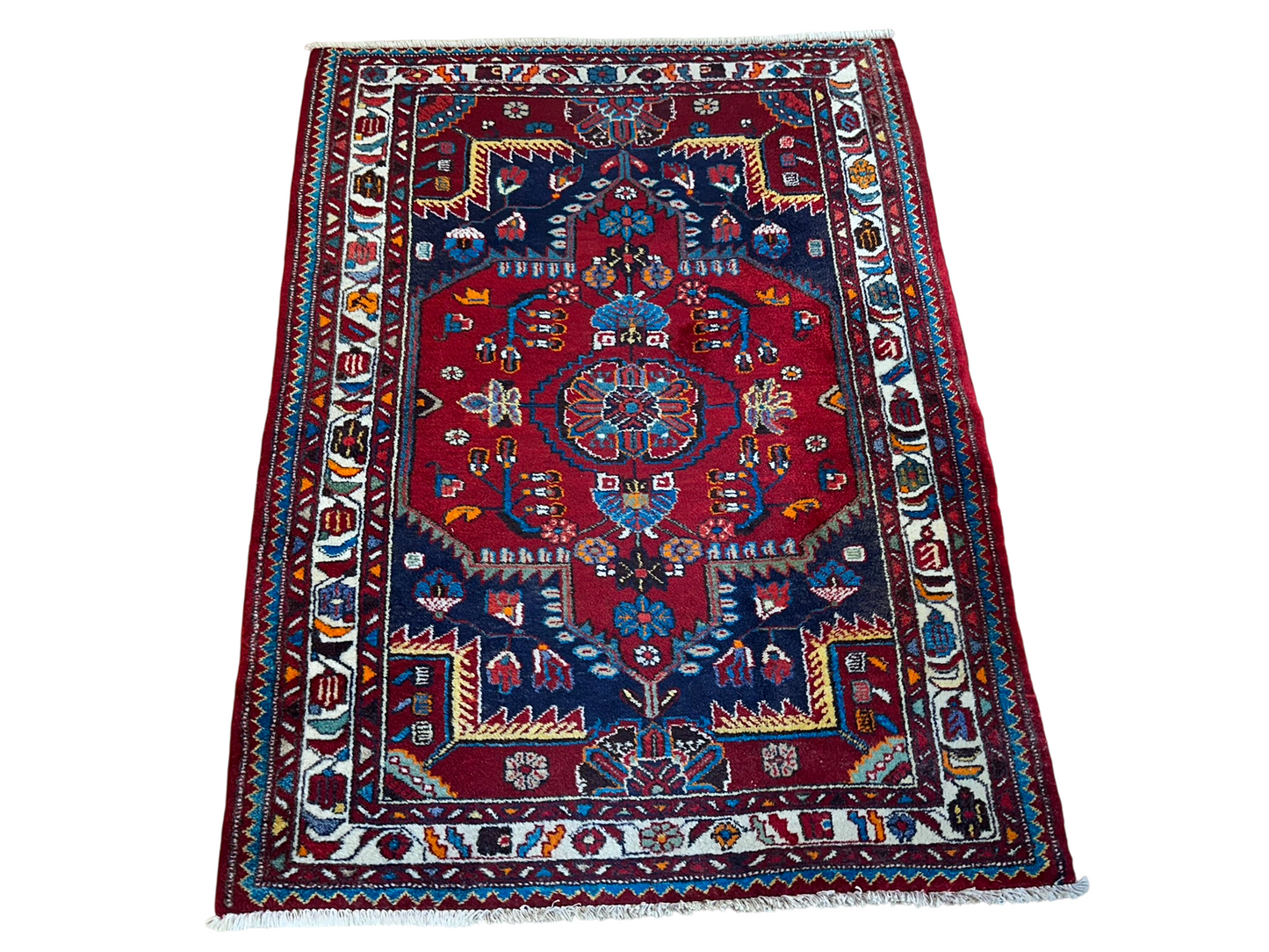 Orientteppich handgeknüpft Malayer Art Deco 166x123 cm