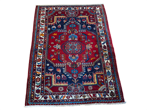 Orientteppich handgeknüpft Malayer Art Deco 166x123 cm