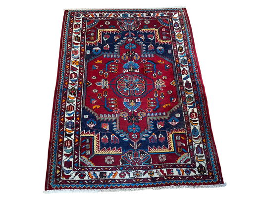 Orientteppich handgeknüpft Malayer Art Deco 166x123 cm