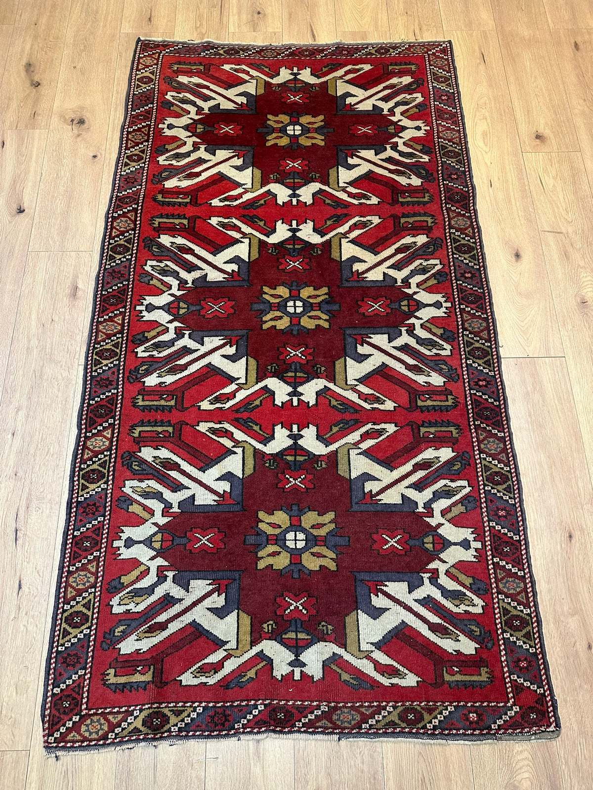 Handgeknüpfter Kazak Orientteppich Türkei 212x115 cm