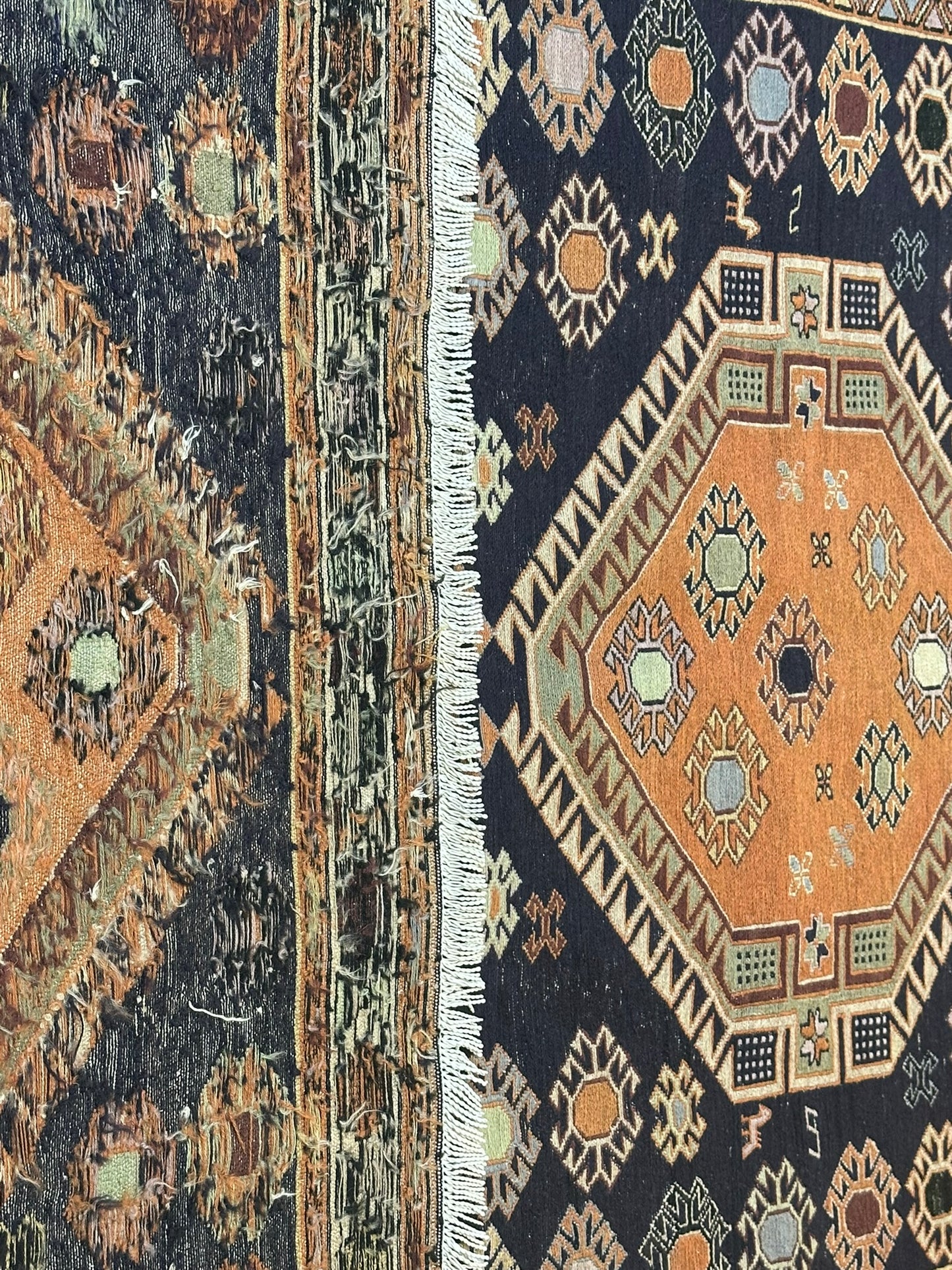 Orientteppich handgeknüpft antik196x125 cm Sumach Kasch