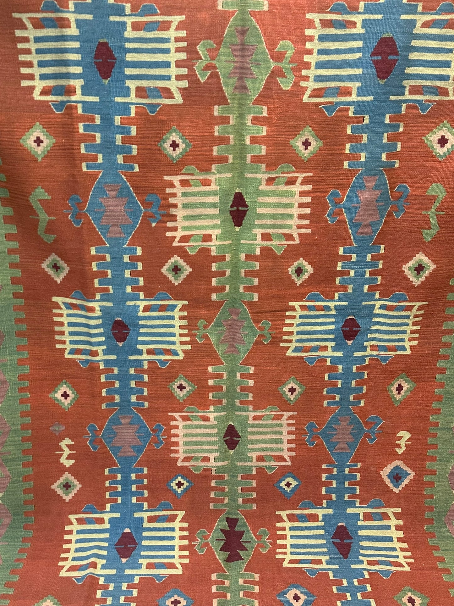 Orientteppich handgeknüpft 241x174 cm Kelim Naturfarben