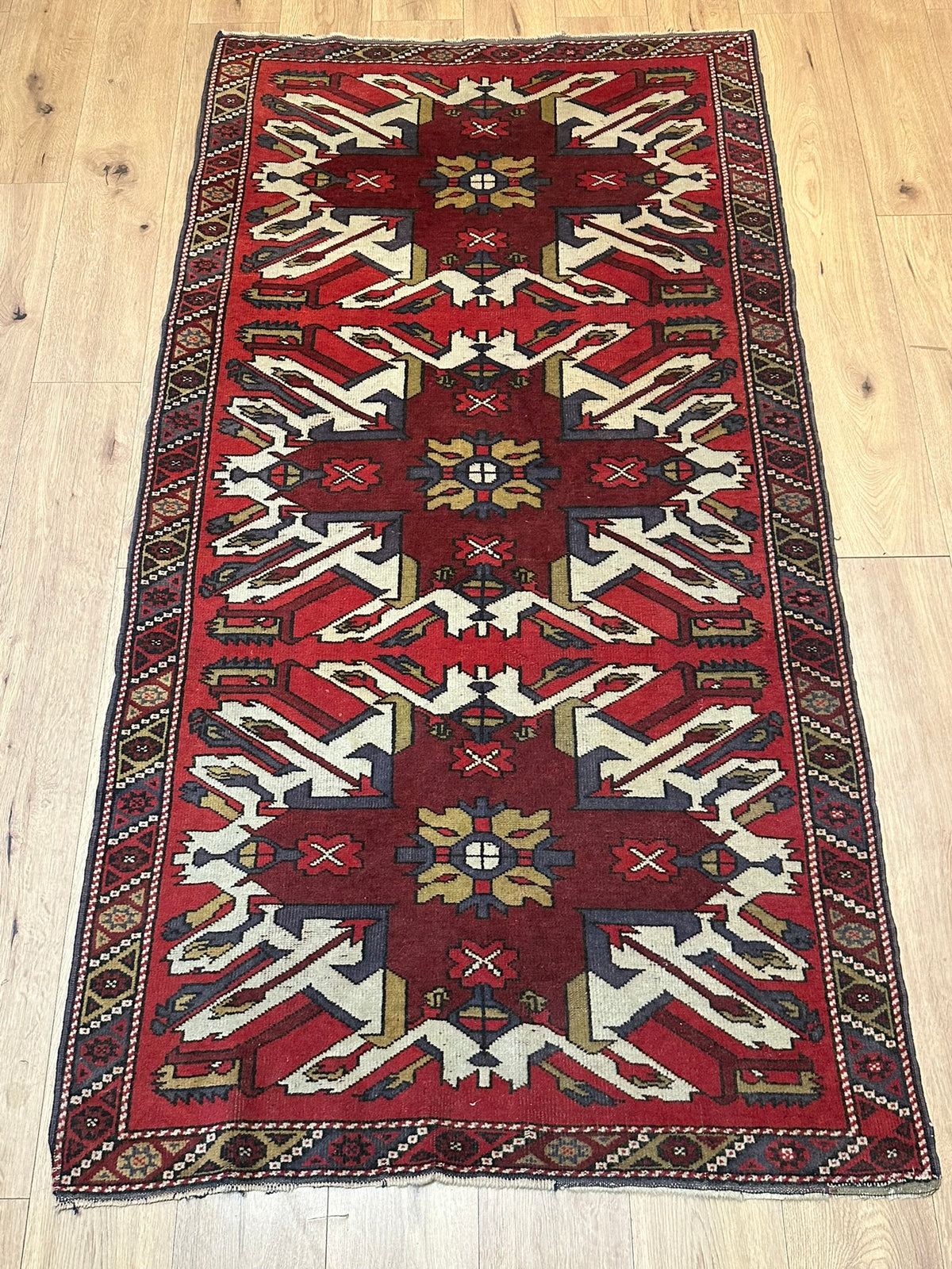 Handgeknüpfter Kazak Orientteppich Türkei 212x115 cm