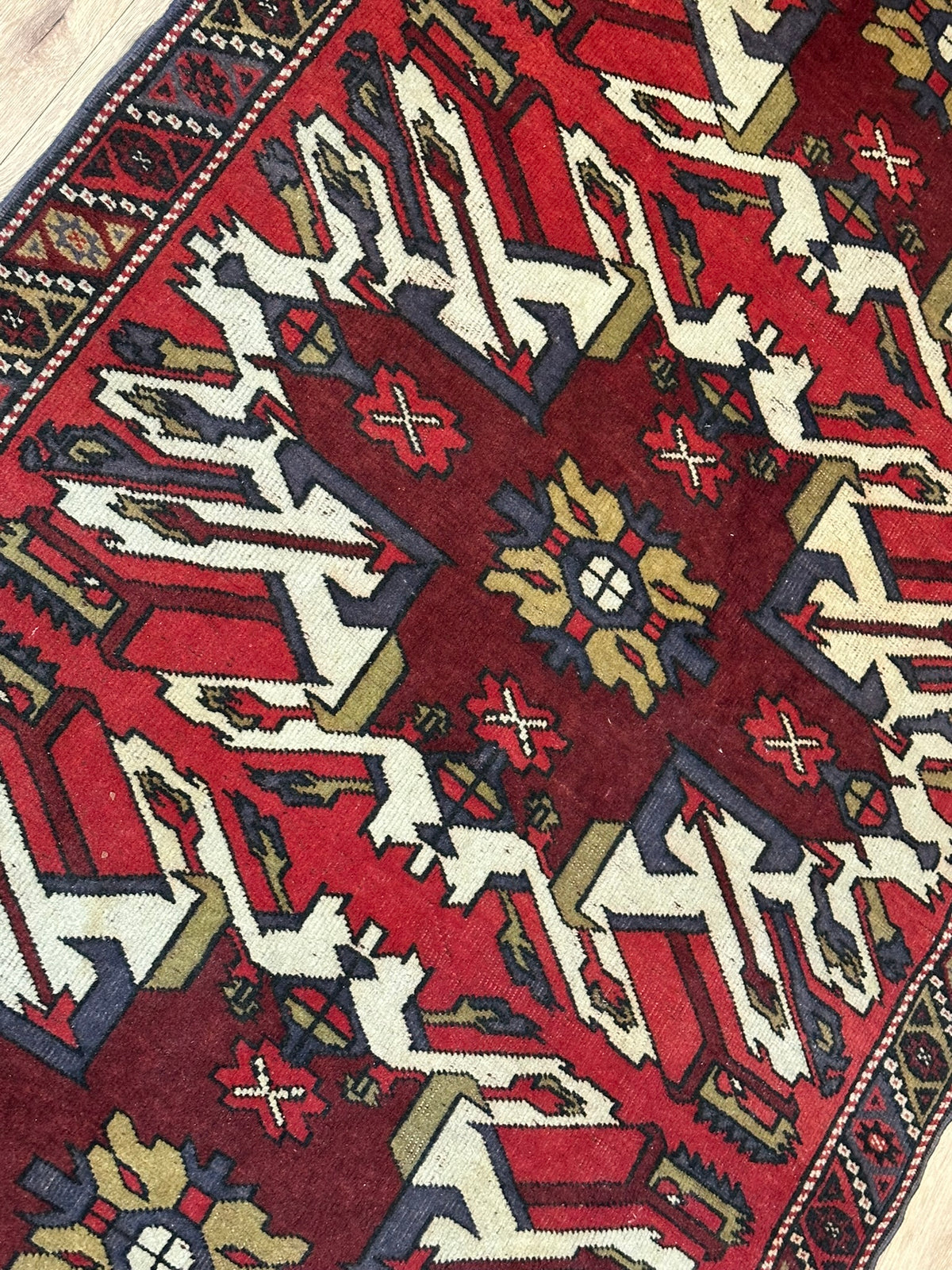 Handgeknüpfter Kazak Orientteppich Türkei 212x115 cm