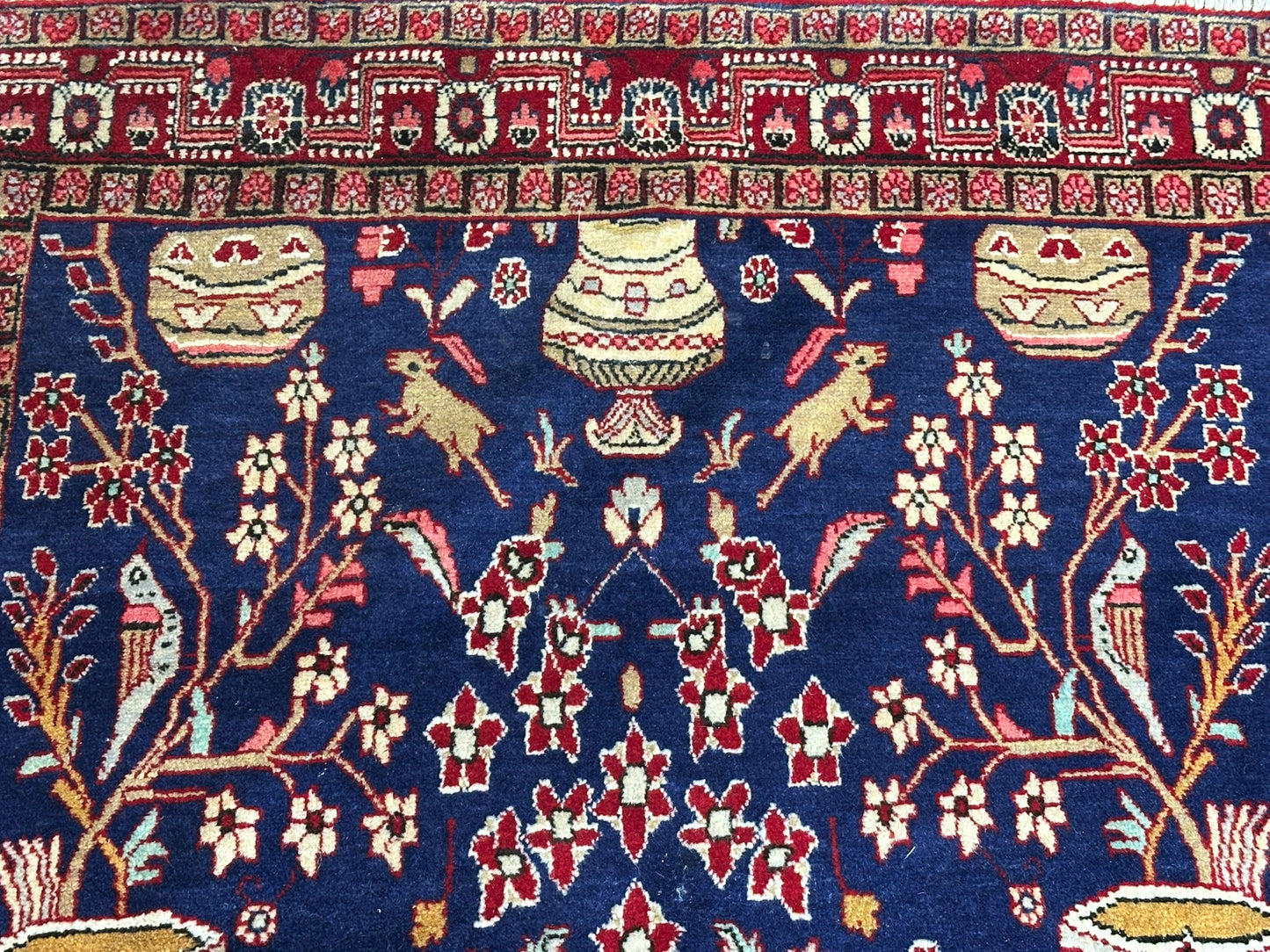 Orientteppich handgeknüpft Sarough Vasenteppich 160x110 cm