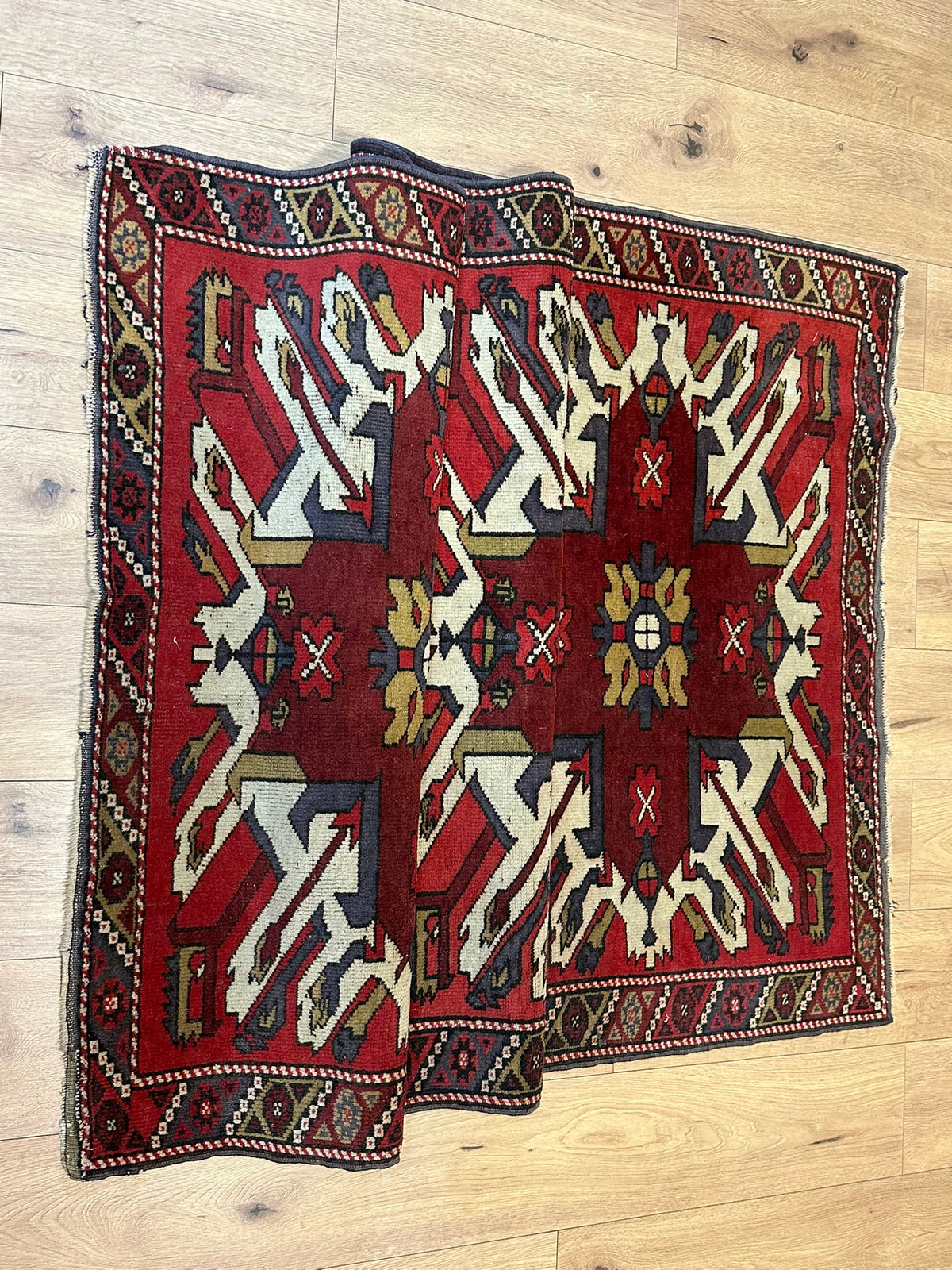 Handgeknüpfter Kazak Orientteppich Türkei 212x115 cm