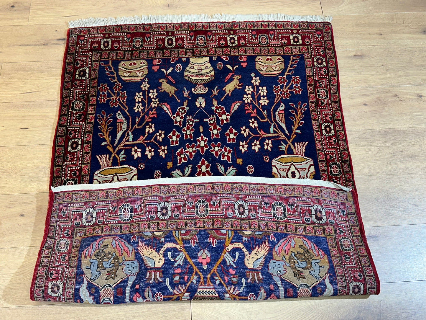 Orientteppich handgeknüpft Sarough Vasenteppich 160x110 cm