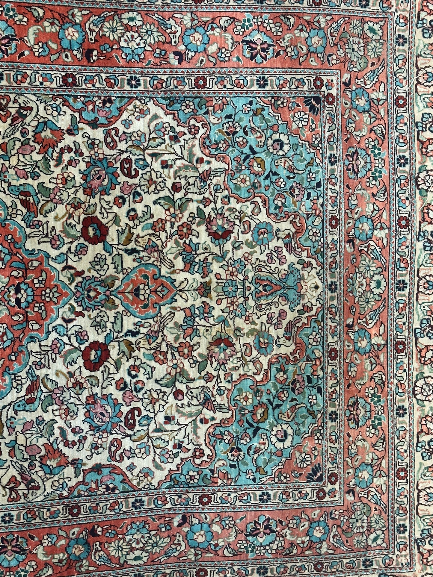 Handgeknüpfter Seidenteppich aus China Hereke - 125x80 cm