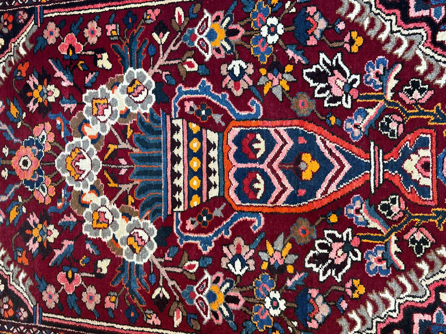 Antik Orientteppich handgeknüpft Bachtiar Lebensbaum Naturfarben 200x140 cm