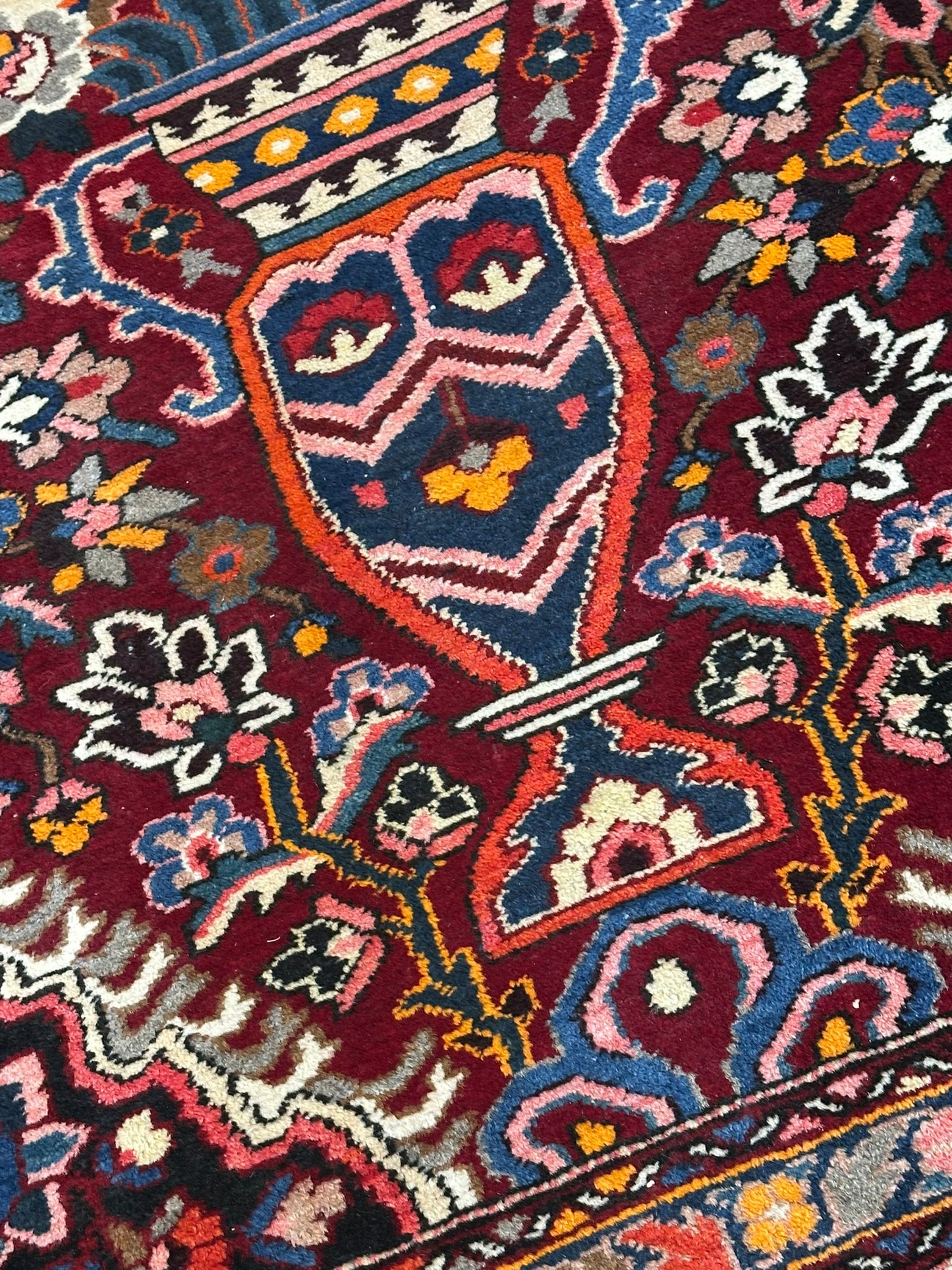 Antik Orientteppich handgeknüpft Bachtiar Lebensbaum Naturfarben 200x140 cm