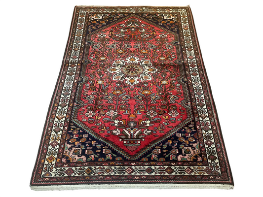 Handgeknüpfter Hamadan Orientteppich 205x140 cm