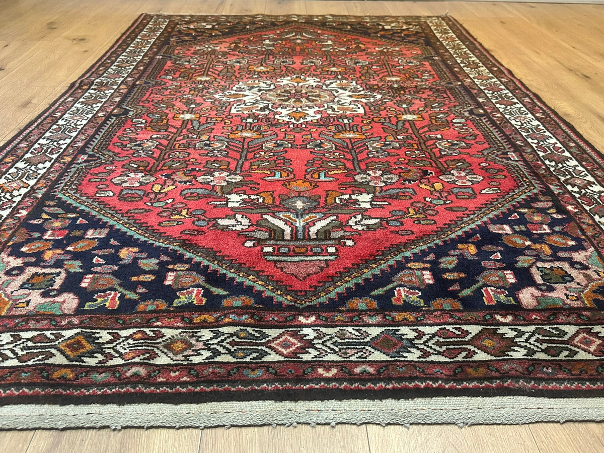 Handgeknüpfter Hamadan Orientteppich 205x140 cm