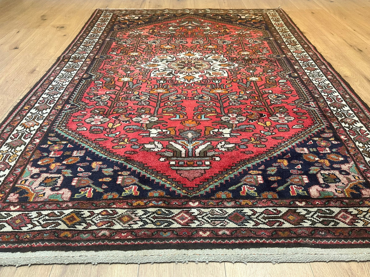 Handgeknüpfter Hamadan Orientteppich 205x140 cm
