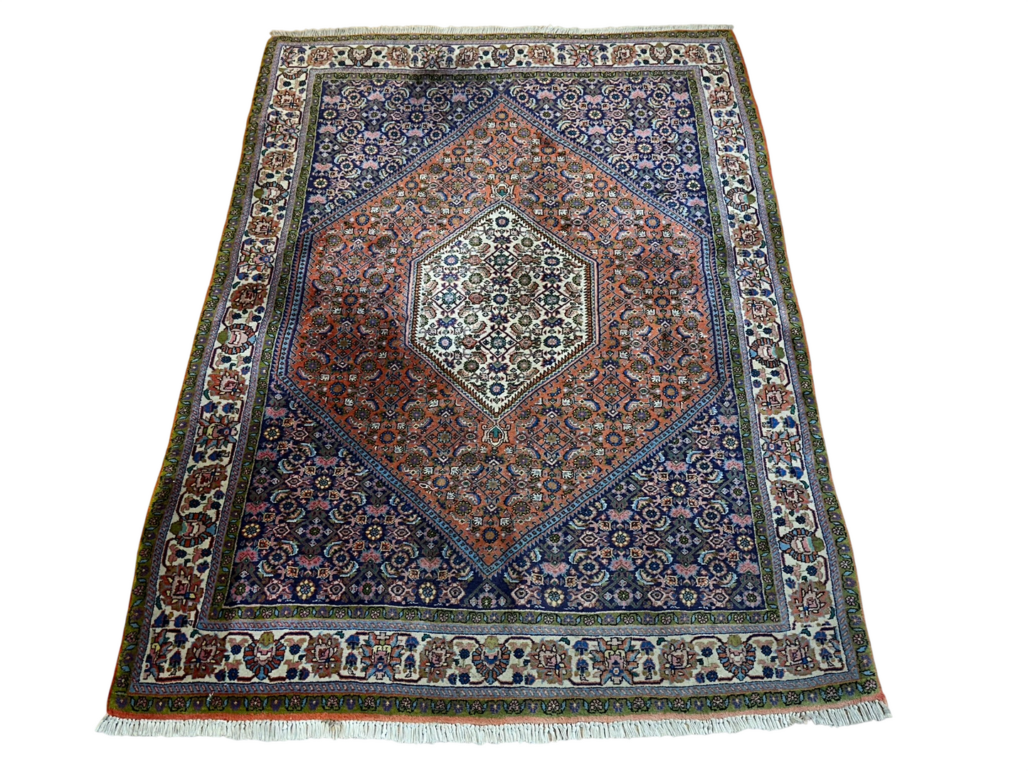 Orientteppich handgeknüpft Bidjar Medaillon 180x125 cm