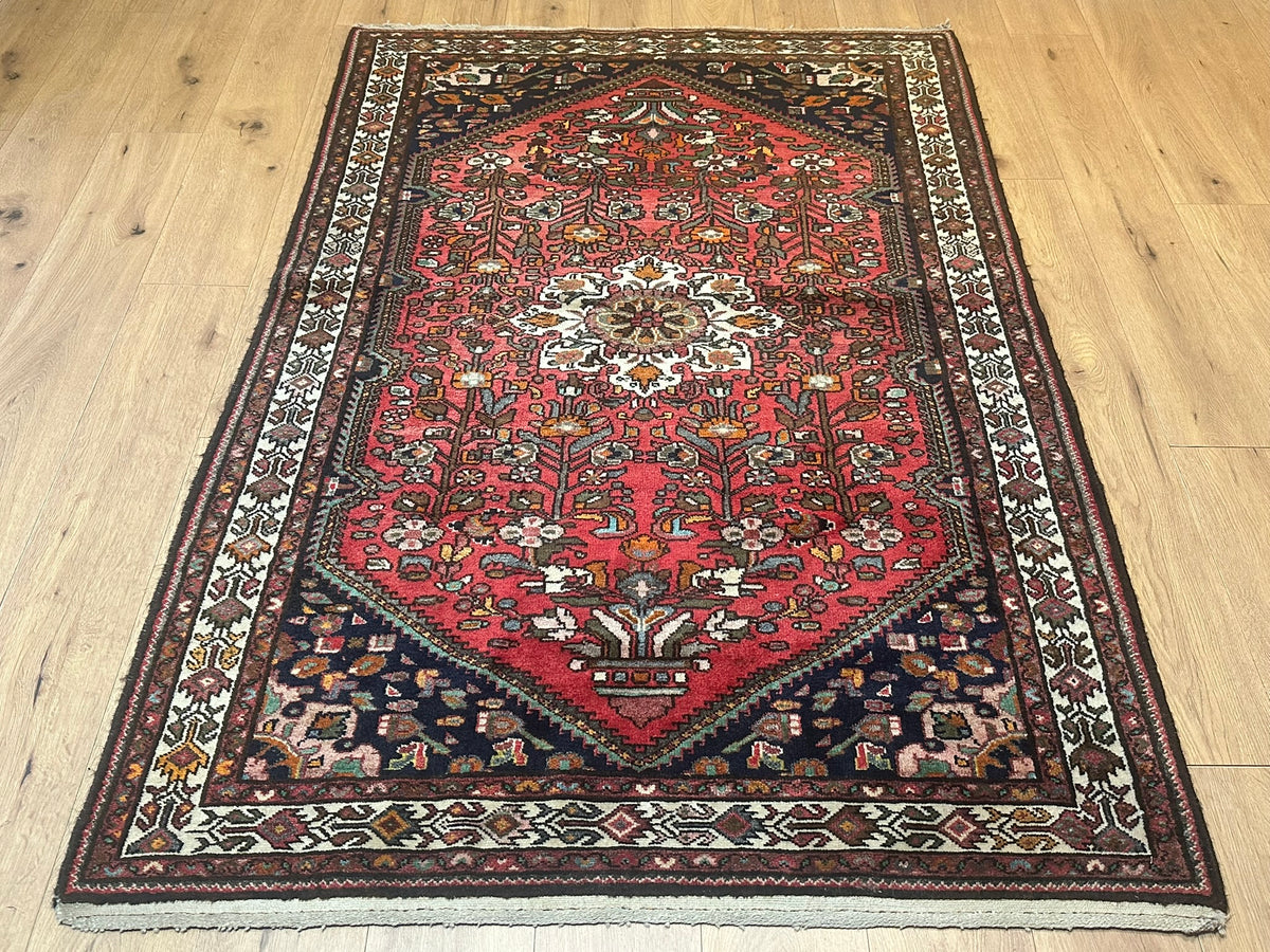 Handgeknüpfter Hamadan Orientteppich 205x140 cm