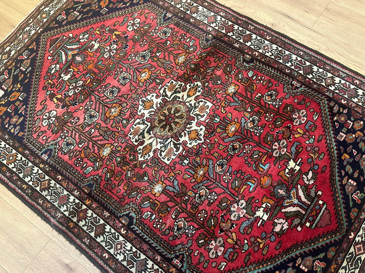 Handgeknüpfter Hamadan Orientteppich 205x140 cm