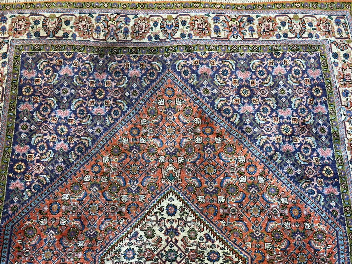Orientteppich handgeknüpft Bidjar Medaillon 180x125 cm