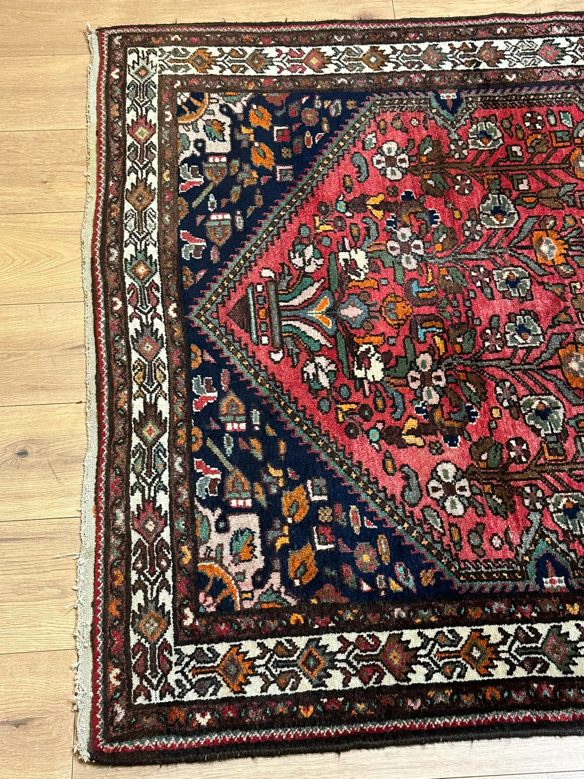 Handgeknüpfter Hamadan Orientteppich 205x140 cm