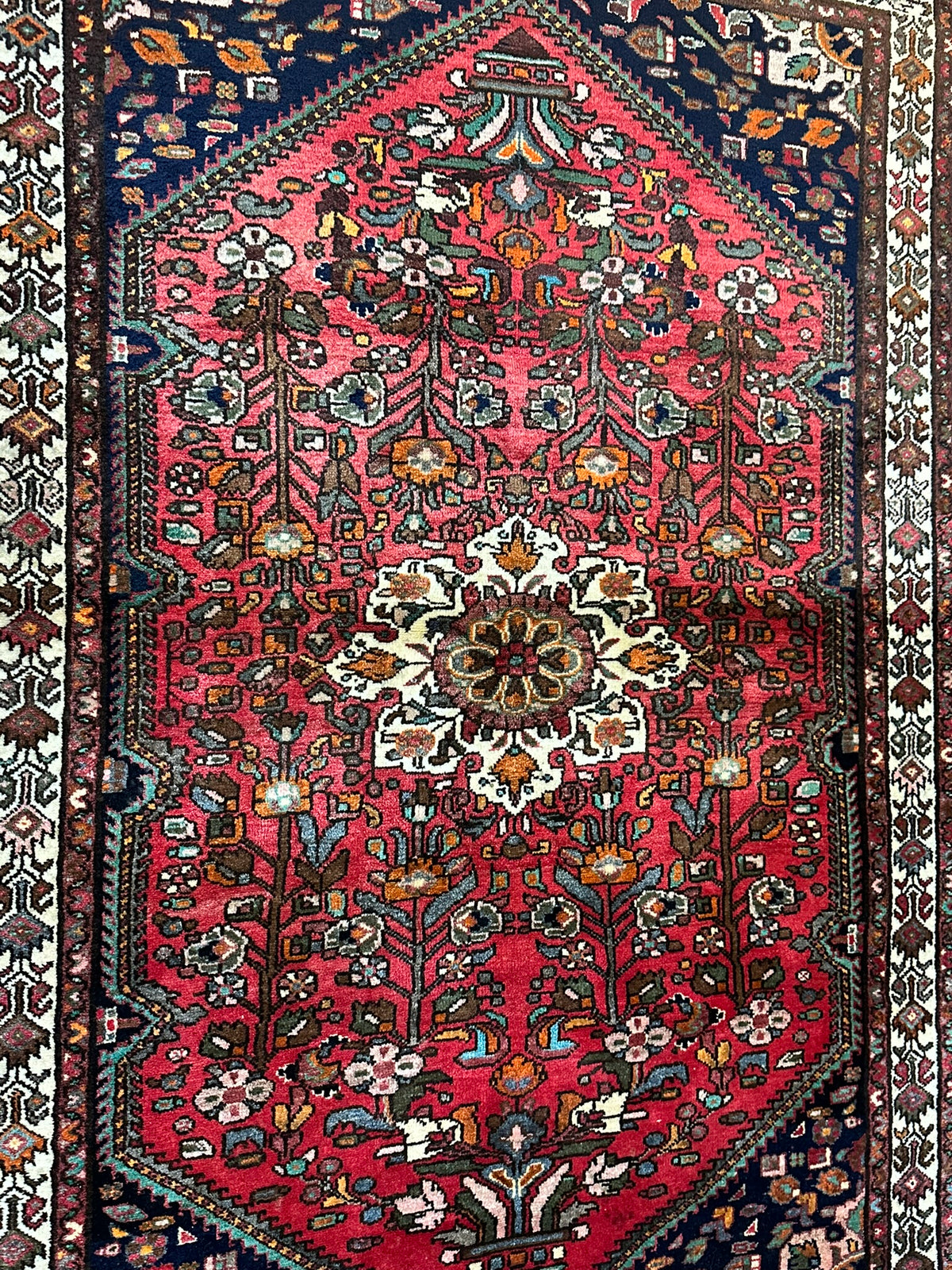 Handgeknüpfter Hamadan Orientteppich 205x140 cm