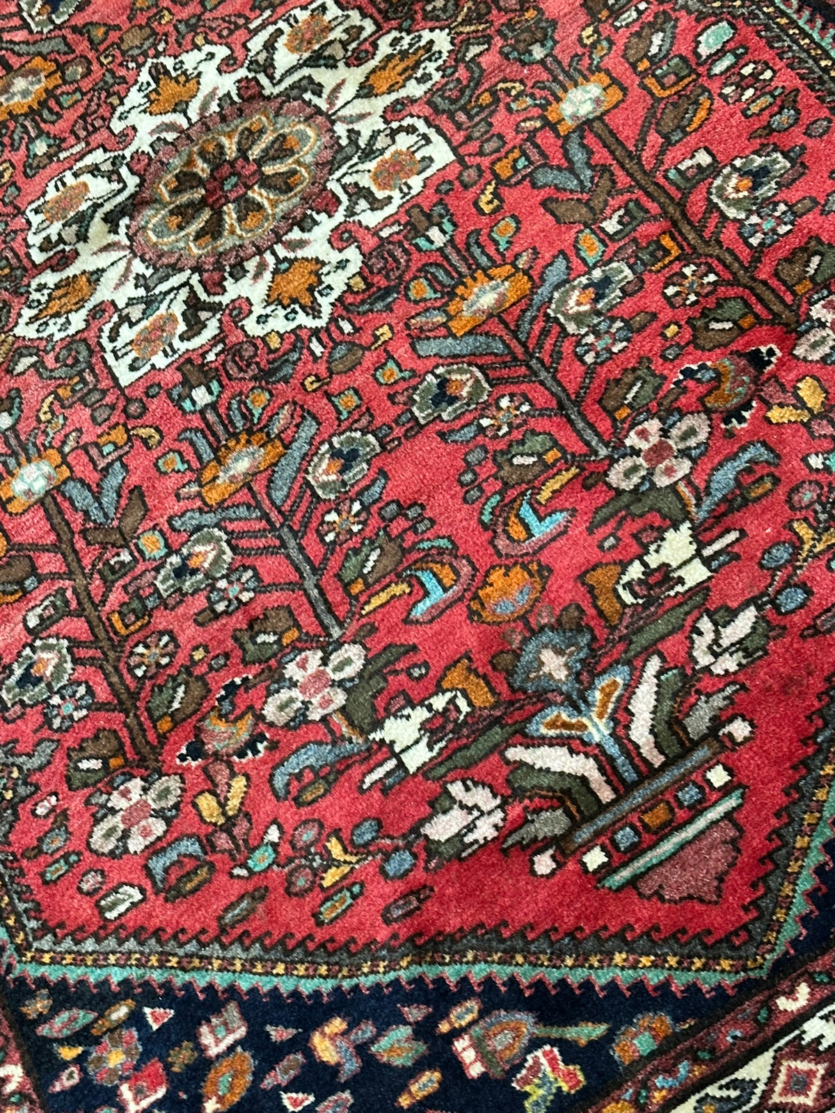 Handgeknüpfter Hamadan Orientteppich 205x140 cm