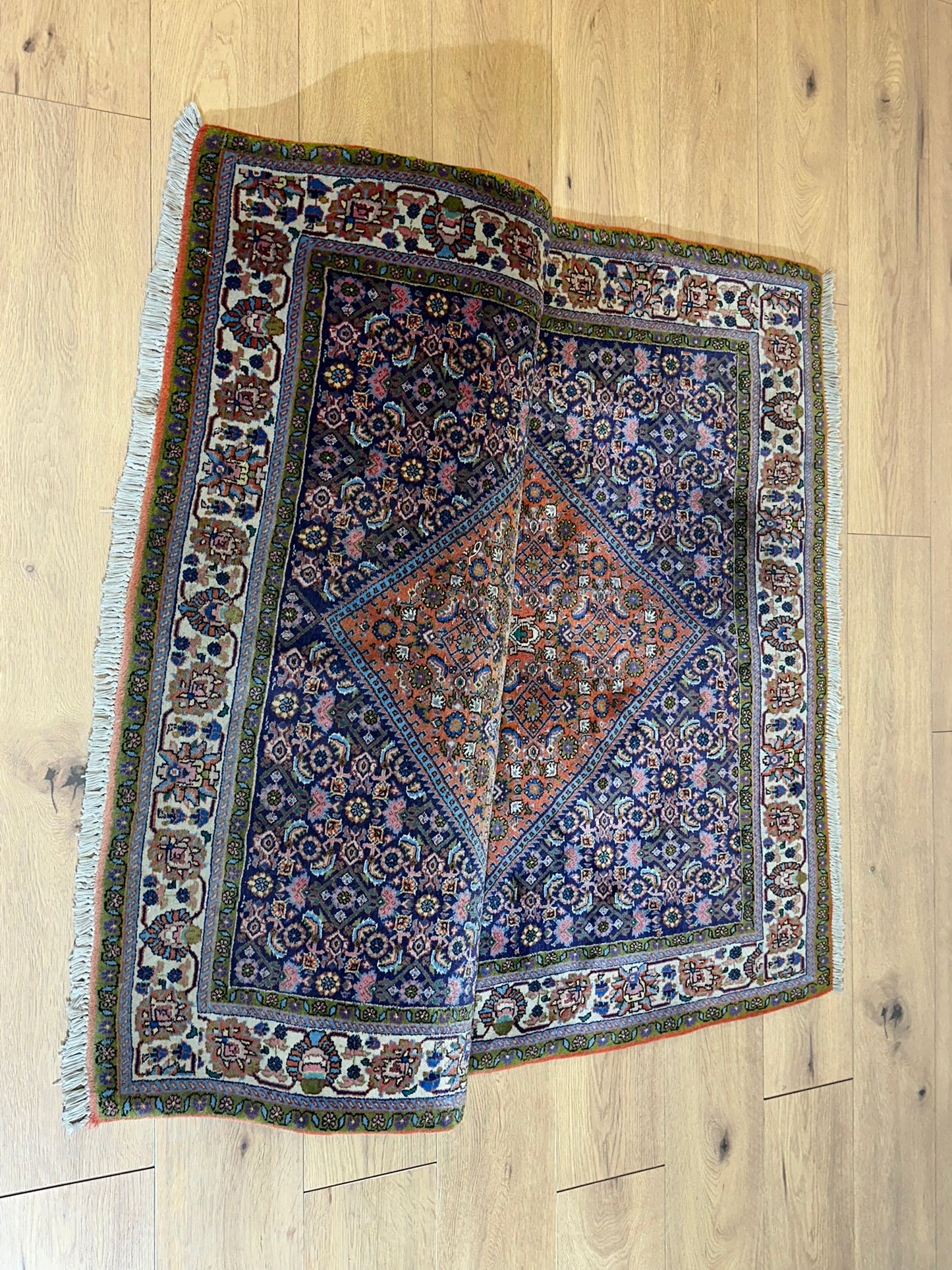 Orientteppich handgeknüpft Bidjar Medaillon 180x125 cm
