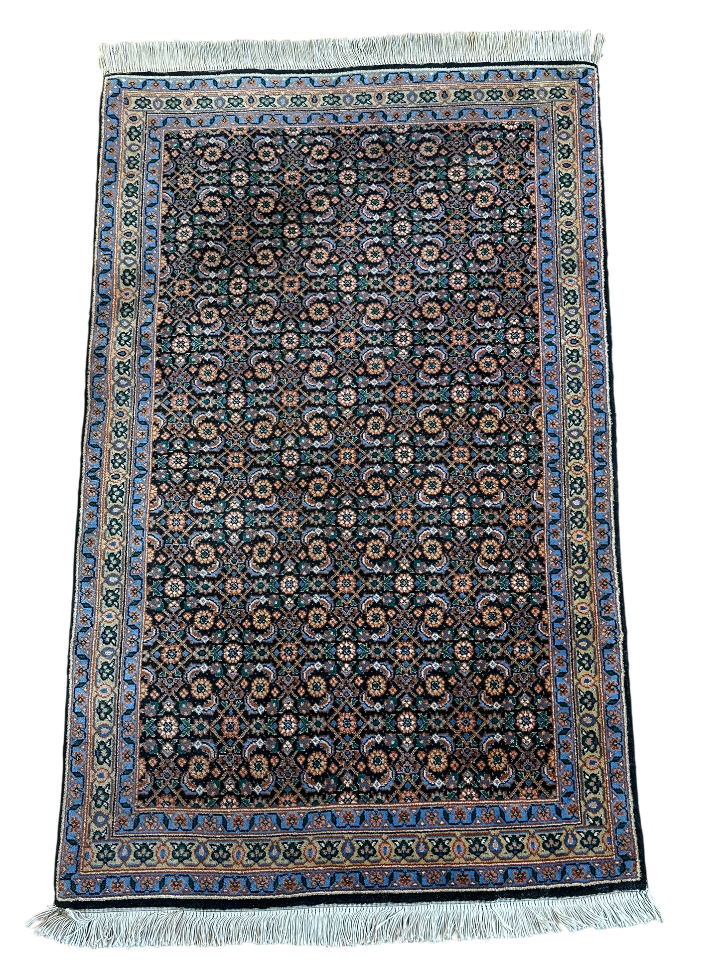 Orientteppich handgeknüpft Täbriz Mahi 113x70 cm
