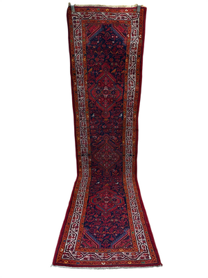 Handgeknüpfter Hamadan Orient-Läufer 317x80 cm