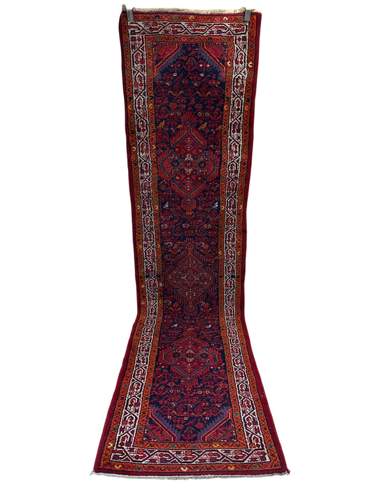 Handgeknüpfter Hamadan Orient-Läufer 317x80 cm