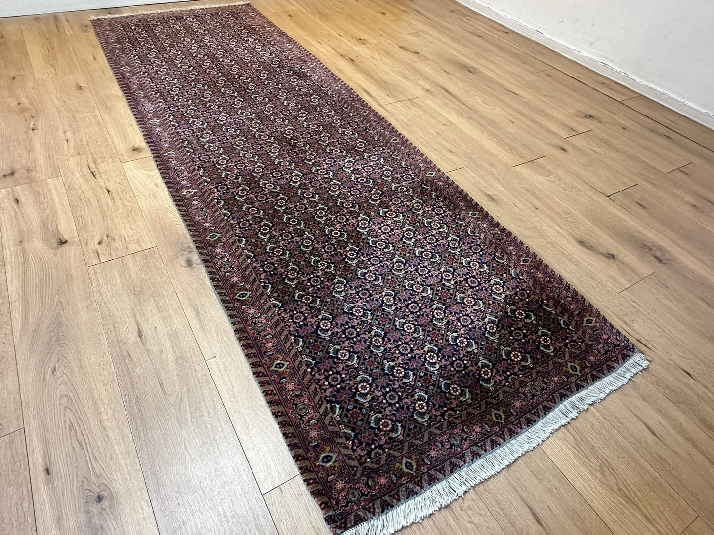 Orientteppich handgeknüpft 296x99 cm Bidjar Läufer