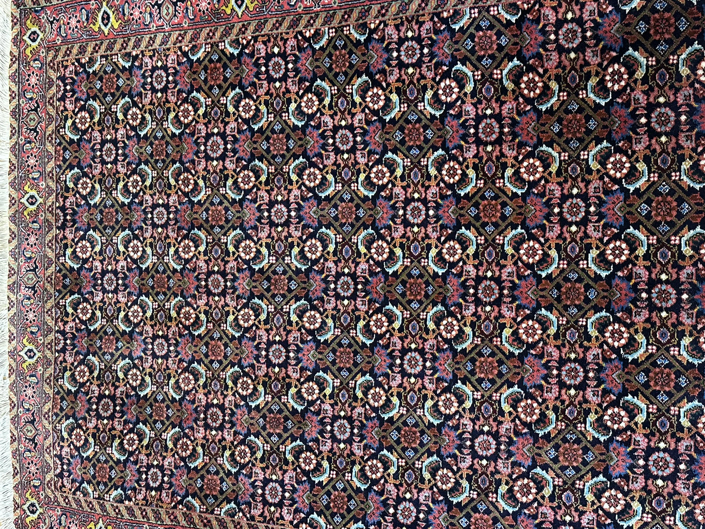 Orientteppich handgeknüpft 296x99 cm Bidjar Läufer