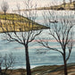 Baboska (1972) Ölbild Surrealismus Szene Seeblick Handsigniert 64x55cm