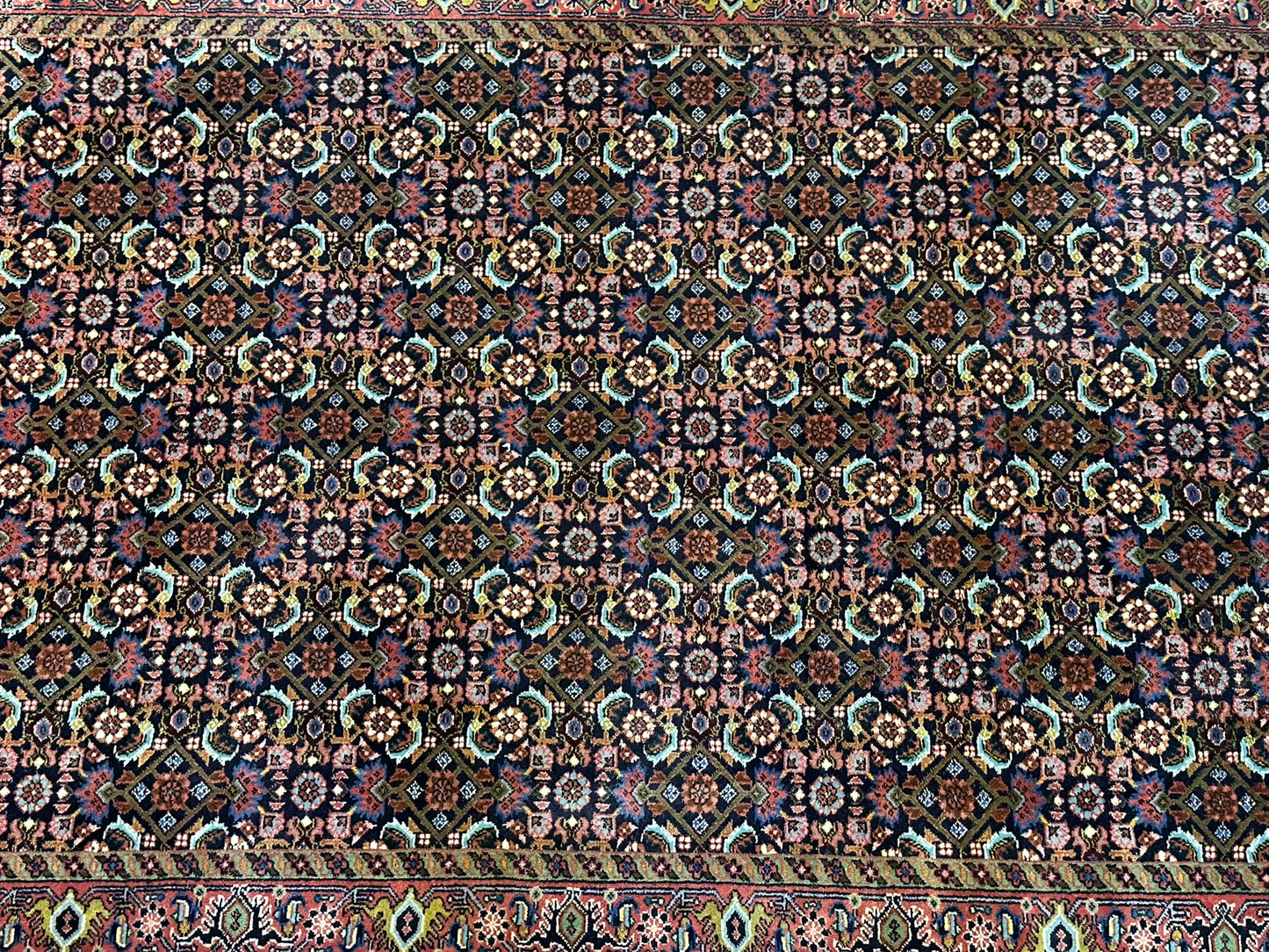 Orientteppich handgeknüpft 296x99 cm Bidjar Läufer