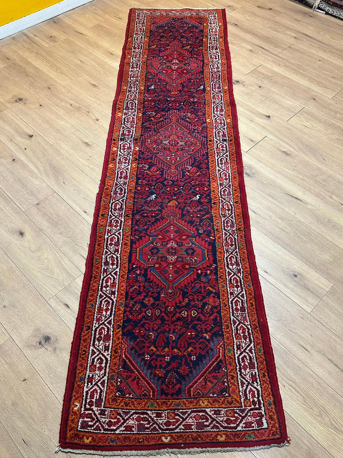Handgeknüpfter Hamadan Orient-Läufer 317x80 cm
