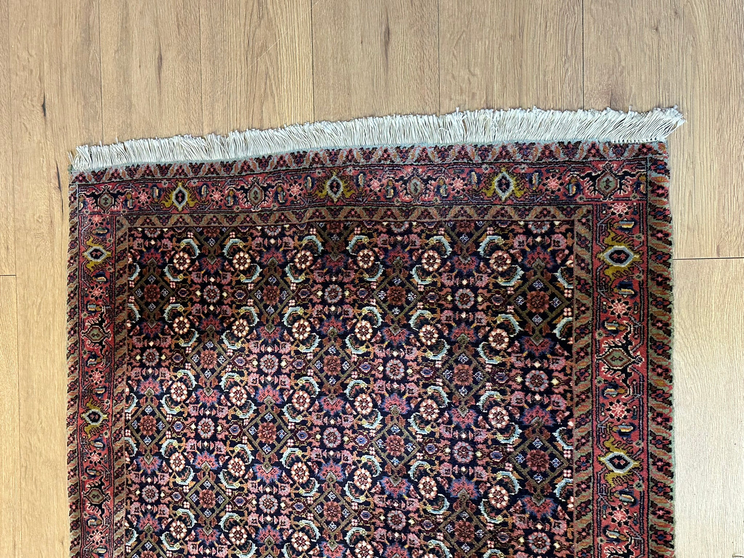 Orientteppich handgeknüpft 296x99 cm Bidjar Läufer