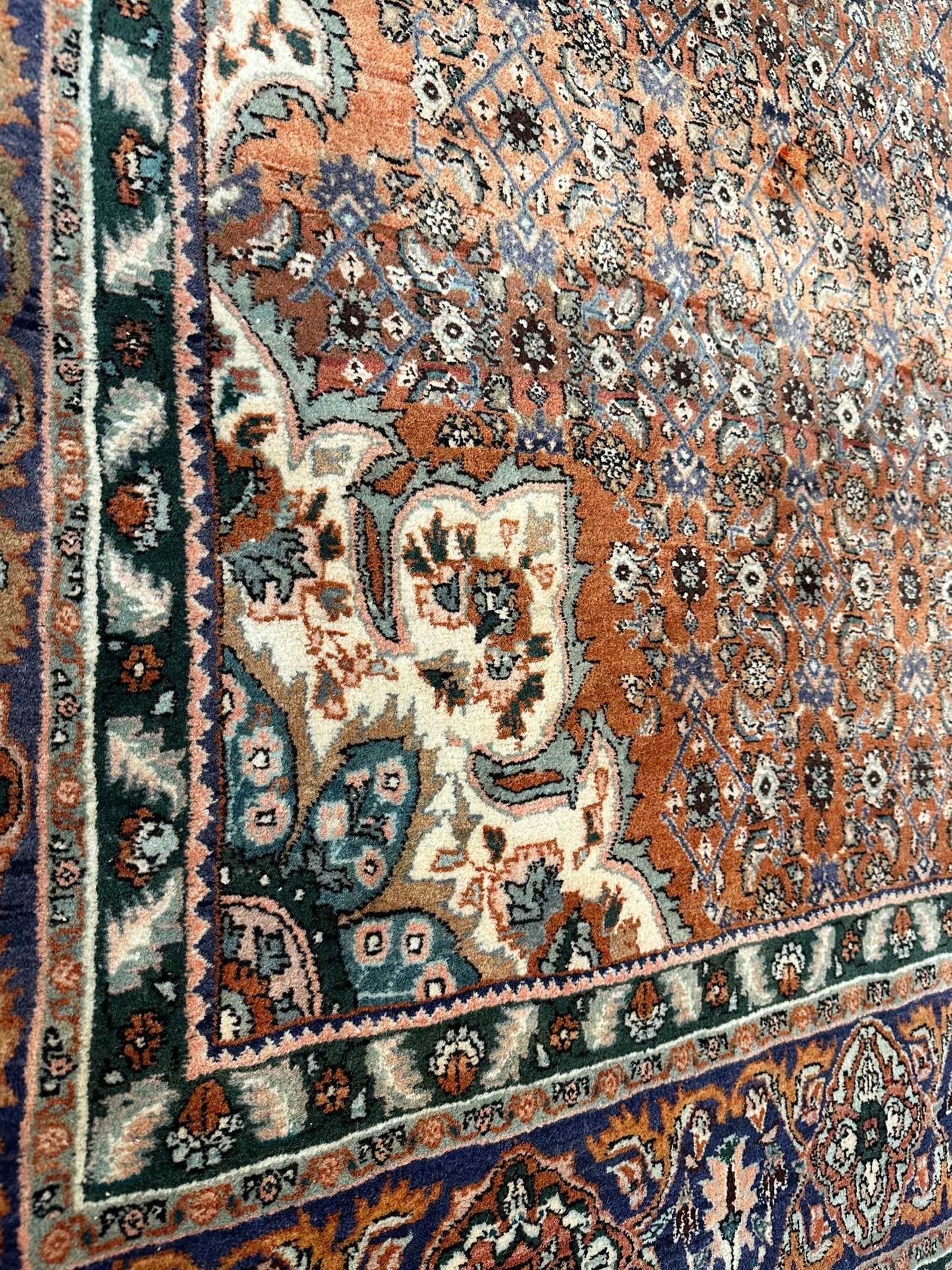 Handgeknüpfter Perser Orientteppich Antiker Bidjar 338x225 cm