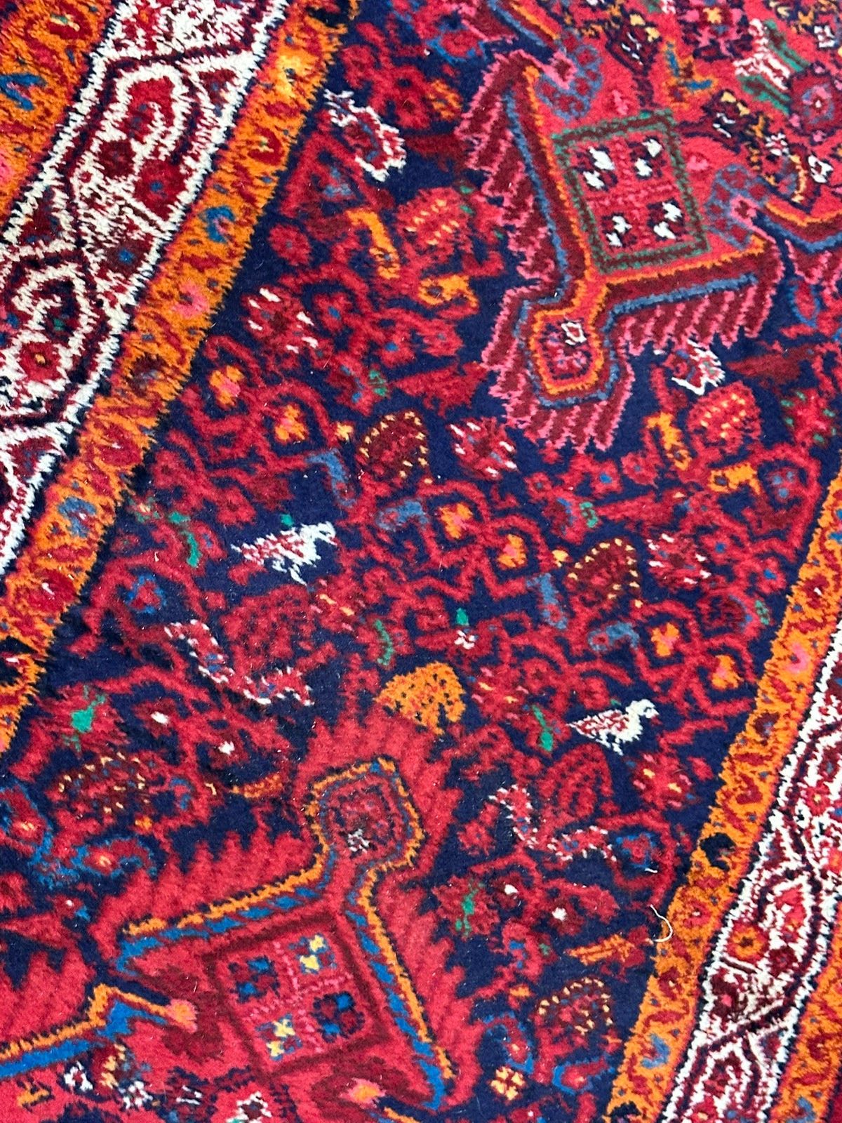 Handgeknüpfter Hamadan Orient-Läufer 317x80 cm
