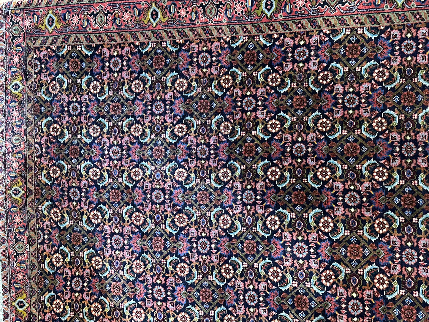 Orientteppich handgeknüpft 296x99 cm Bidjar Läufer