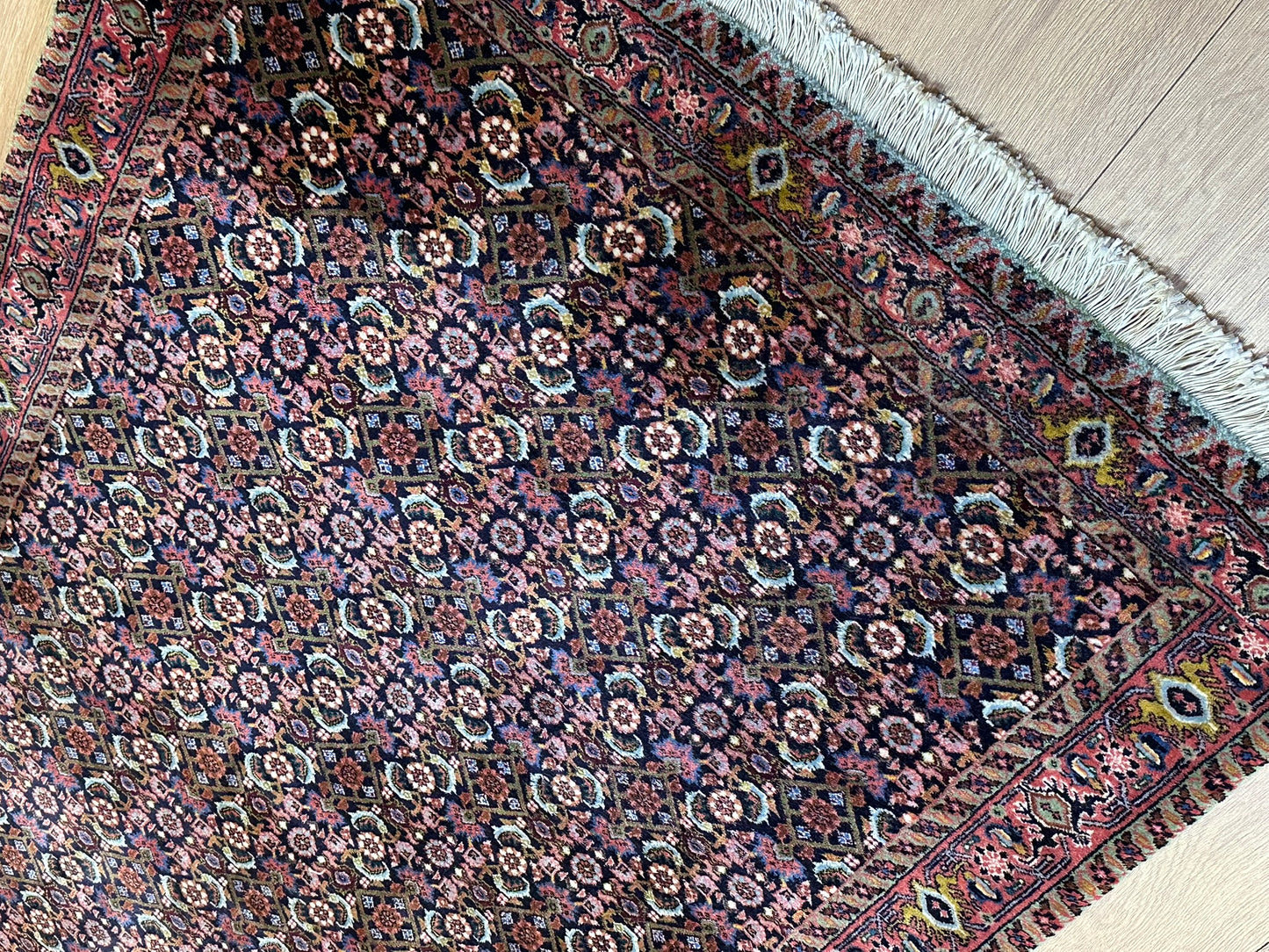 Orientteppich handgeknüpft 296x99 cm Bidjar Läufer