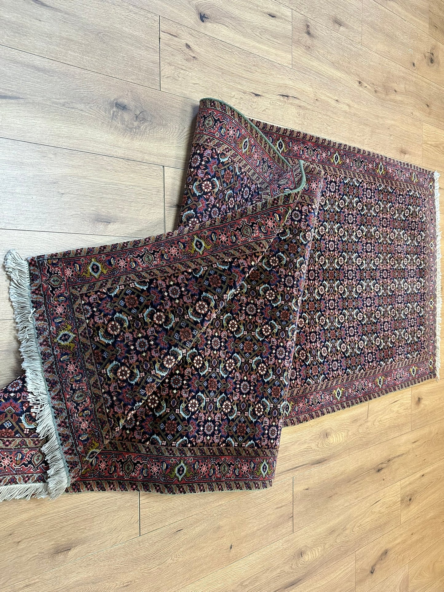 Orientteppich handgeknüpft 296x99 cm Bidjar Läufer