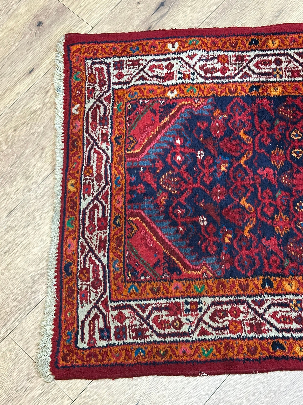 Handgeknüpfter Hamadan Orient-Läufer 317x80 cm