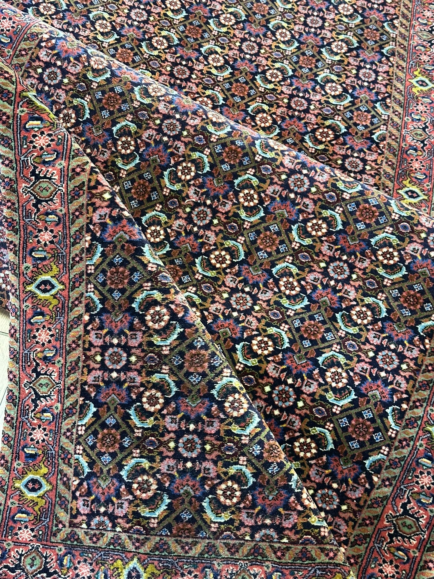 Orientteppich handgeknüpft 296x99 cm Bidjar Läufer